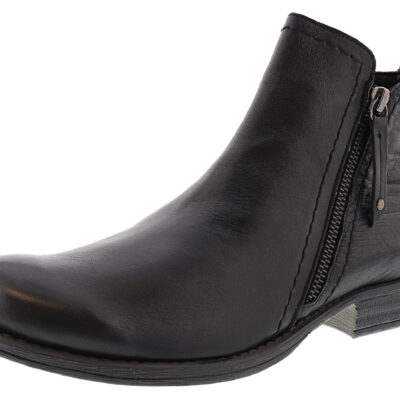 Spring Step Women Side Zipper Leather Booties Oziel