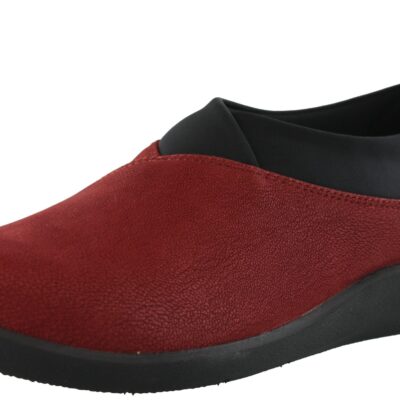 Clarks Women Sillian Greer Red Slip On Casual Shoes