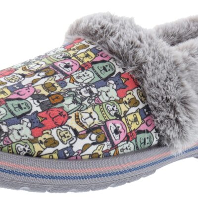 Skechers Bobs Women’s Too Cozy- Snuggle Rovers Memory Foam Slippers