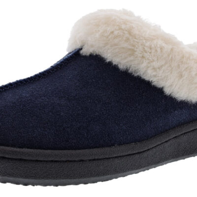 Clarks Women’s JMS0587 Suede Indoor & Outdoor House Slippers