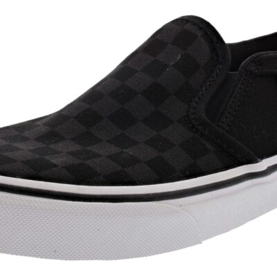 Vans Kid’s Asher Checkerboard Slip On Sneakers