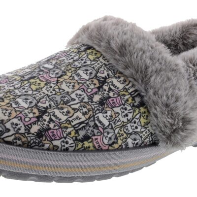 Skechers Bobs Women’s Too Cozy Purrfect Storm Memory Foam Slippers