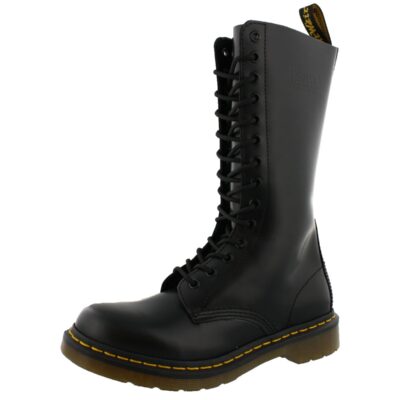 Dr. Martens Women’s 1914 Smooth Leather AirWair Air Cushion Sole Durable 14 Eye Tall Boots