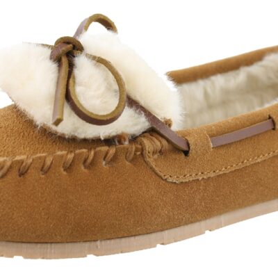 Clarks Women Warm Cozy Slip On Moccasin Slippers Holly